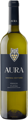 10,95 € Spedizione Gratuita | Vino bianco Aura D.O. Rueda Castilla y León Spagna Verdejo Bottiglia 75 cl