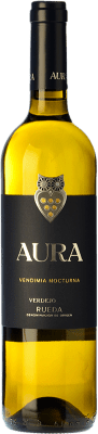 11,95 € Spedizione Gratuita | Vino bianco Aura Vendimia Nocturna D.O. Rueda Castilla y León Spagna Verdejo Bottiglia 75 cl