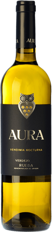10,95 € Kostenloser Versand | Weißwein Aura Vendimia Nocturna D.O. Rueda Kastilien und León Spanien Verdejo Flasche 75 cl