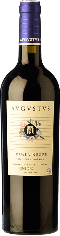 10,95 € Free Shipping | Red wine Augustus Merlot-Syrah Joven D.O. Penedès Catalonia Spain Merlot, Syrah Bottle 75 cl