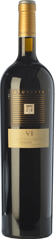 22,95 € Free Shipping | Red wine Augustus VI Aged D.O. Penedès Catalonia Spain Tempranillo, Merlot, Syrah, Grenache, Cabernet Sauvignon, Cabernet Franc Magnum Bottle 1,5 L