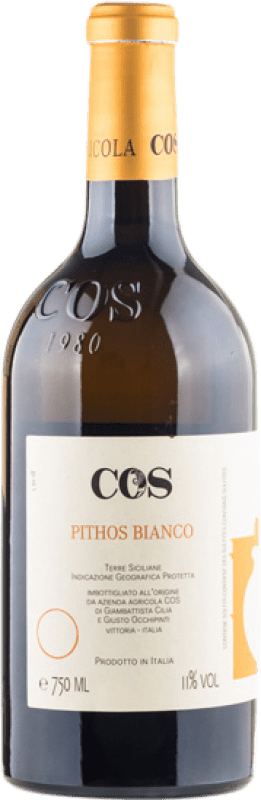 35,95 € Envío gratis | Vino blanco Azienda Agricola Cos Pithos Bianco I.G.T. Terre Siciliane Sicilia Italia Grecanico Dorato Botella 75 cl