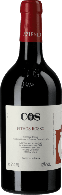 35,95 € Бесплатная доставка | Красное вино Azienda Agricola Cos Pithos D.O.C. Vittoria Сицилия Италия Nero d'Avola, Frappato — Франпатто Eco — Эко Био Органический 75 cl