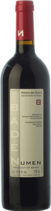 9,95 € 免费送货 | 红酒 Baden Numen B 橡木 D.O. Ribera del Duero 卡斯蒂利亚莱昂 西班牙 Tempranillo 瓶子 75 cl