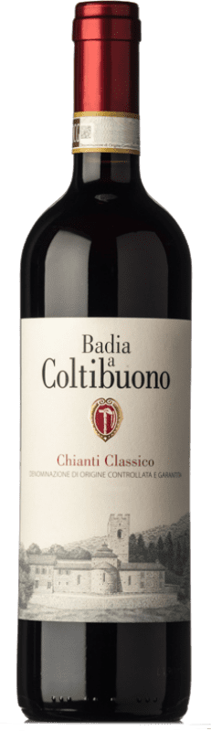 19,95 € Spedizione Gratuita | Vino Rosso Badia a Coltibuono Classico D.O.C.G. Chianti Toscana Italia Sangiovese, Colorino, Canaiolo, Ciliegiolo Eco — Biologico 75 cl