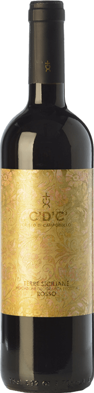 6,95 € Free Shipping | Red wine Cristo di Campobello C'D'C' Rosso I.G.T. Terre Siciliane Sicily Italy Merlot, Syrah, Cabernet Sauvignon, Nero d'Avola Bottle 75 cl