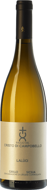 13,95 € Free Shipping | White wine Cristo di Campobello Lalùci I.G.T. Terre Siciliane Sicily Italy Grillo Bottle 75 cl