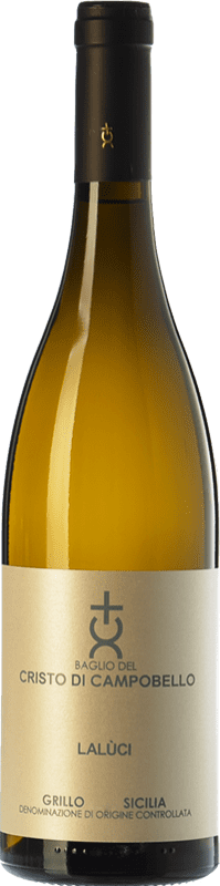 27,95 € Kostenloser Versand | Weißwein Cristo di Campobello Lalùci I.G.T. Terre Siciliane Sizilien Italien Grillo 75 cl