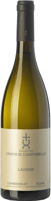 27,95 € Бесплатная доставка | Белое вино Cristo di Campobello Laudàri I.G.T. Terre Siciliane Сицилия Италия Chardonnay — Шардоне Бутылка 75 cl