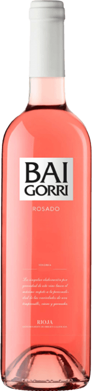 12,95 € Spedizione Gratuita | Vino rosato Baigorri D.O.Ca. Rioja La Rioja Spagna Tempranillo, Grenache Bottiglia 75 cl