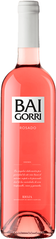 9,95 € Бесплатная доставка | Розовое вино Baigorri D.O.Ca. Rioja Ла-Риоха Испания Tempranillo — Темпранильо, Garnacha — Гренаш Бутылка 75 cl