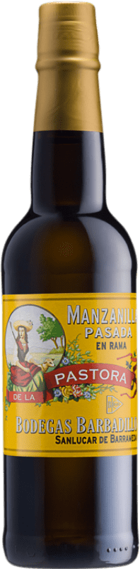 15,95 € Free Shipping | Fortified wine Barbadillo Manzanilla Pasada Pastora D.O. Manzanilla-Sanlúcar de Barrameda Andalusia Spain Palomino Fino Half Bottle 37 cl
