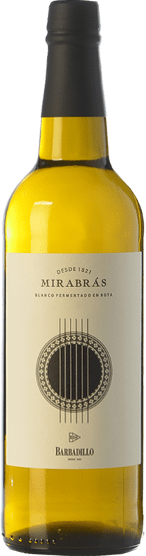 19,95 € Envío gratis | Vino blanco Barbadillo Mirabrás I.G.P. Vino de la Tierra de Cádiz Andalucía España Palomino Fino Botella 75 cl