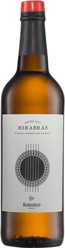 18,95 € Free Shipping | White wine Barbadillo Mirabrás I.G.P. Vino de la Tierra de Cádiz Andalusia Spain Palomino Fino Bottle 75 cl