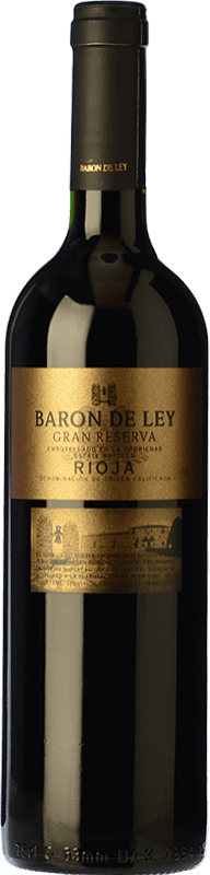 25,95 € Envoi gratuit | Vin rouge Barón de Ley Grande Réserve D.O.Ca. Rioja La Rioja Espagne Tempranillo Bouteille 75 cl