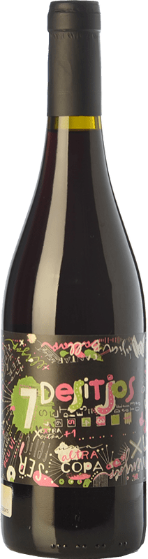 7,95 € 免费送货 | 红酒 Baronia 7 Desitjos Negre 年轻的 D.O. Montsant 加泰罗尼亚 西班牙 Grenache, Carignan 瓶子 75 cl