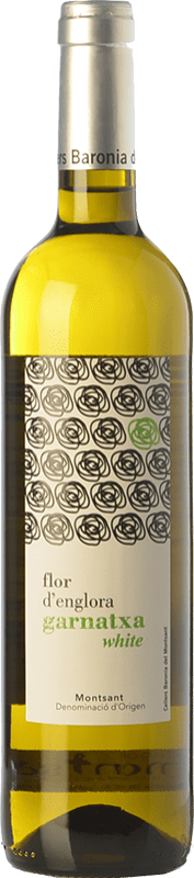 7,95 € Spedizione Gratuita | Vino bianco Baronia Flor d'Englora Blanc D.O. Montsant Catalogna Spagna Grenache Bianca, Macabeo Bottiglia 75 cl