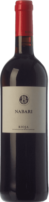 8,95 € Бесплатная доставка | Красное вино Basagoiti Nabari молодое D.O.Ca. Rioja Ла-Риоха Испания Tempranillo — Темпранильо, Garnacha — Гренаш 75 cl