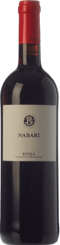 7,95 € Бесплатная доставка | Красное вино Basagoiti Nabari Молодой D.O.Ca. Rioja Ла-Риоха Испания Tempranillo, Grenache бутылка 75 cl