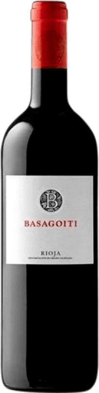 16,95 € Free Shipping | Red wine Basagoiti Aged D.O.Ca. Rioja The Rioja Spain Tempranillo, Grenache Bottle 75 cl