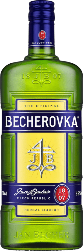 25,95 € Free Shipping | Herbal liqueur Becherovka Czech Republic Bottle 1 L