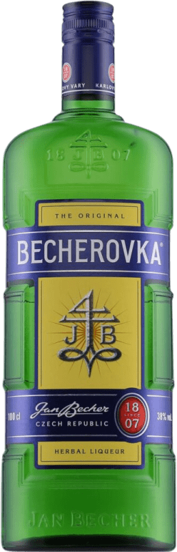 25,95 € Free Shipping | Herbal liqueur Becherovka Czech Republic Bottle 1 L