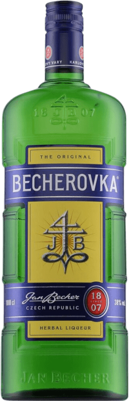 25,95 € Envío gratis | Licor de hierbas Becherovka República Checa Botella 1 L