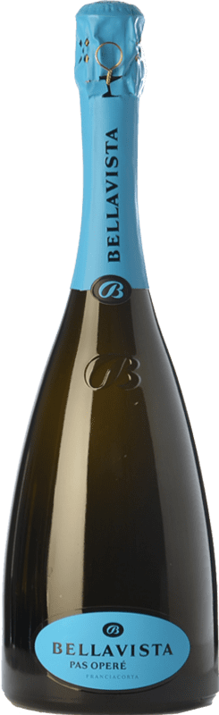 69,95 € Kostenloser Versand | Weißer Sekt Bellavista Pas Operè D.O.C.G. Franciacorta Lombardei Italien Spätburgunder, Chardonnay Flasche 75 cl