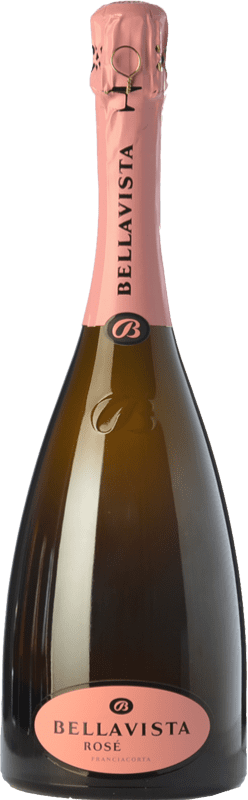 73,95 € 免费送货 | 玫瑰气泡酒 Bellavista Rosé D.O.C.G. Franciacorta 伦巴第 意大利 Pinot Black, Chardonnay 瓶子 75 cl