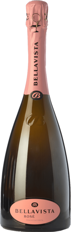 63,95 € Kostenloser Versand | Rosé Sekt Bellavista Rosé D.O.C.G. Franciacorta Lombardei Italien Pinot Noir — Spätburgunder, Chardonnay Flasche 75 cl