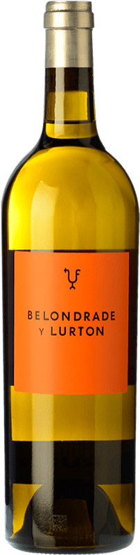 57,95 € Envío gratis | Vino blanco Belondrade Lurton Crianza D.O. Rueda Castilla y León España Verdejo Botella 75 cl