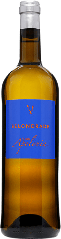 24,95 € Spedizione Gratuita | Vino bianco Belondrade Quinta Apolonia Crianza I.G.P. Vino de la Tierra de Castilla y León Castilla y León Spagna Verdejo Bottiglia 75 cl