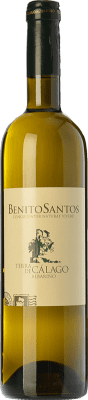 11,95 € Envío gratis | Vino Blanco Benito Santos Terra de Cálago D.O. Rías Baixas Galicia España Albariño 75 cl