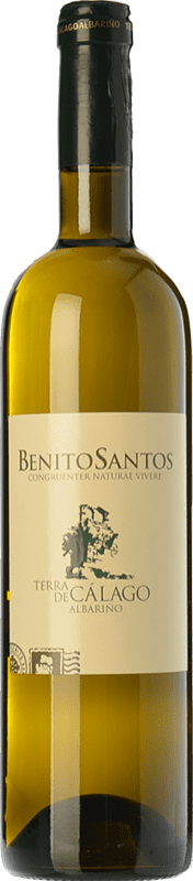 11,95 € Envio grátis | Vinho branco Benito Santos Terra de Cálago D.O. Rías Baixas Galiza Espanha Albariño Garrafa 75 cl