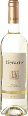 12,95 € Envio grátis | Vinho branco Berarte Semi-seco Semi-doce D.O.Ca. Rioja La Rioja Espanha Viura Garrafa 75 cl