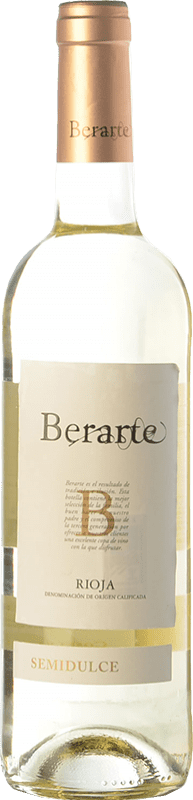 12,95 € Envio grátis | Vinho branco Berarte Semi-seco Semi-doce D.O.Ca. Rioja La Rioja Espanha Viura Garrafa 75 cl