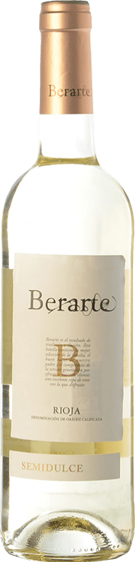 9,95 € Free Shipping | White Wine Berarte Semiseco — Semi Dry D.O.Ca. Rioja The Rioja Spain Viura Eco — Organic Bottle 75 cl