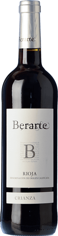 13,95 € Free Shipping | Red Wine Berarte Crianza — Aged D.O.Ca. Rioja The Rioja Spain Tempranillo Eco — Organic Bottle 75 cl