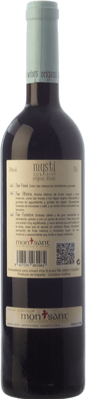 17,95 € Spedizione Gratuita | Vino Rosso Berdié Mysti Giovane D.O. Montsant Catalogna Spagna Syrah 75 cl