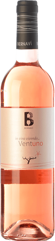 9,95 € 免费送货 | 桃红葡萄酒 Bernaví 21 Ventuno D.O. Terra Alta 加泰罗尼亚 西班牙 Garnacha — 歌海娜 75 cl