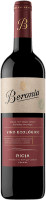 12,95 € Бесплатная доставка | Красное вино Beronia Ecológico Молодой D.O.Ca. Rioja Ла-Риоха Испания Tempranillo бутылка 75 cl