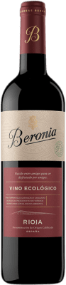 14,95 € Бесплатная доставка | Красное вино Beronia молодое D.O.Ca. Rioja Ла-Риоха Испания Tempranillo — Темпранильо Eco — Эко Био Органический 75 cl