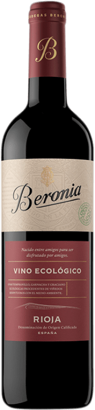 12,95 € Envío gratis | Vino tinto Beronia Ecológico Joven D.O.Ca. Rioja La Rioja España Tempranillo Ecológico Botella 75 cl