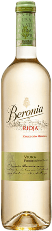 11,95 € Free Shipping | White Wine Beronia Barrel Fermented D.O.Ca. Rioja The Rioja Spain Viura Bottle 75 cl