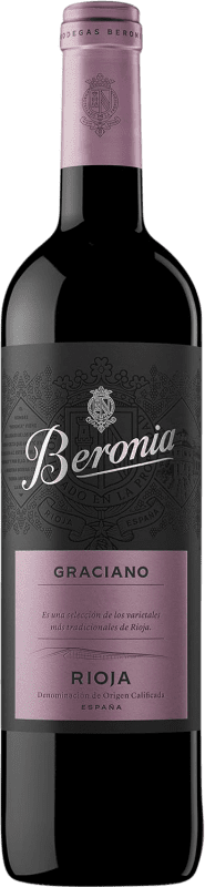19,95 € 免费送货 | 红酒 Beronia 年轻的 D.O.Ca. Rioja 拉里奥哈 西班牙 Graciano 瓶子 75 cl