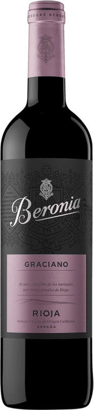 19,95 € Бесплатная доставка | Красное вино Beronia молодое D.O.Ca. Rioja Ла-Риоха Испания Graciano — Грасиано Бутылка 75 cl