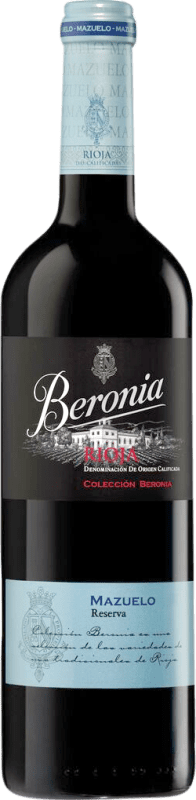 25,95 € Spedizione Gratuita | Vino Rosso Beronia Riserva D.O.Ca. Rioja La Rioja Spagna Mazuelo 75 cl
