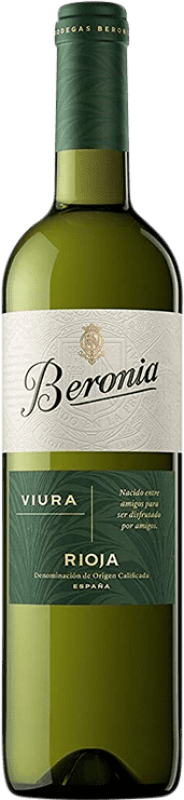 9,95 € Бесплатная доставка | Белое вино Beronia D.O.Ca. Rioja Ла-Риоха Испания Viura — Виура Бутылка 75 cl