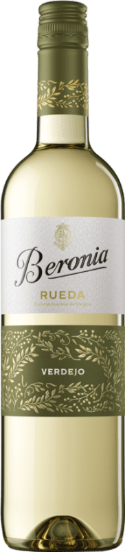 9,95 € Envio grátis | Vinho Branco Beronia D.O. Rueda Castela e Leão Espanha Verdejo 75 cl