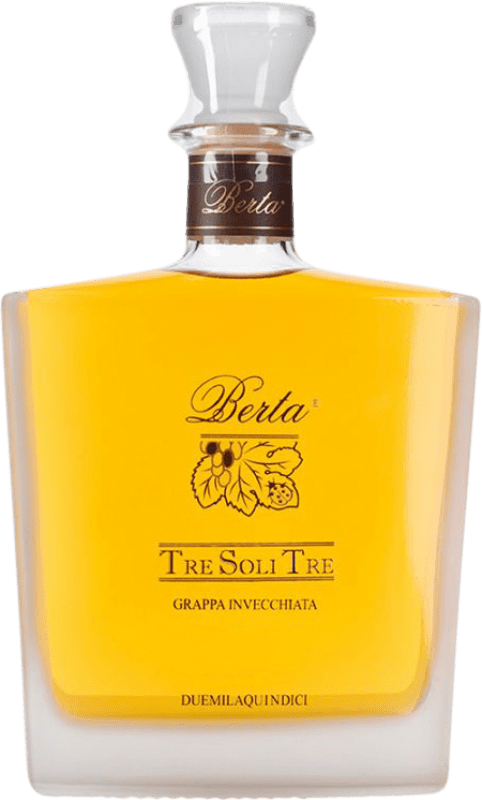 172,95 € 免费送货 | 格拉帕 Berta Tre Soli Tre di Nebbiolo 皮埃蒙特 意大利 瓶子 70 cl